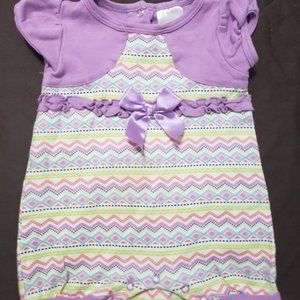 One Piece Bodysuit Outfit Baby Mode 12 Month Short/t-shirt Style 100% Cotton